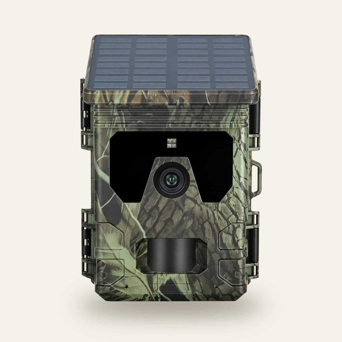 Caméra de chasse solaire, vue de face